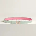 H Infini belt buckle & Reversible leather strap 24 mm